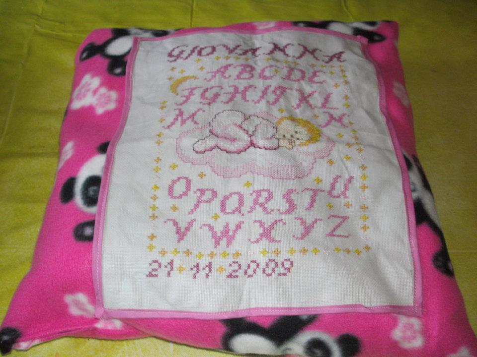 coussin au point de croix